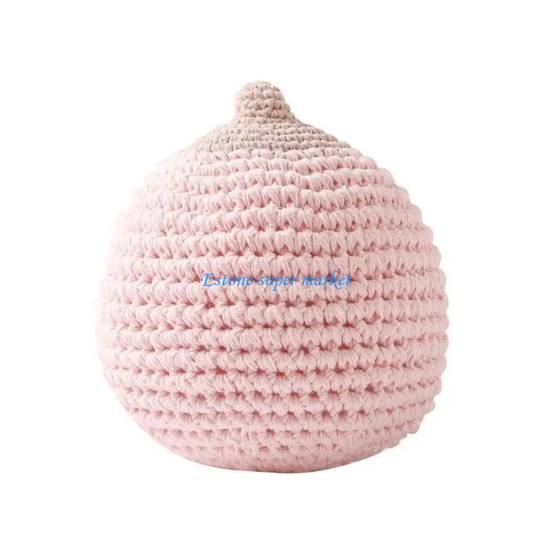 090B Baby Soothe Toy Crochet Plush Toy Breastfeeding Baby Teether Music Rattles Newborn Toy Early Development Grips