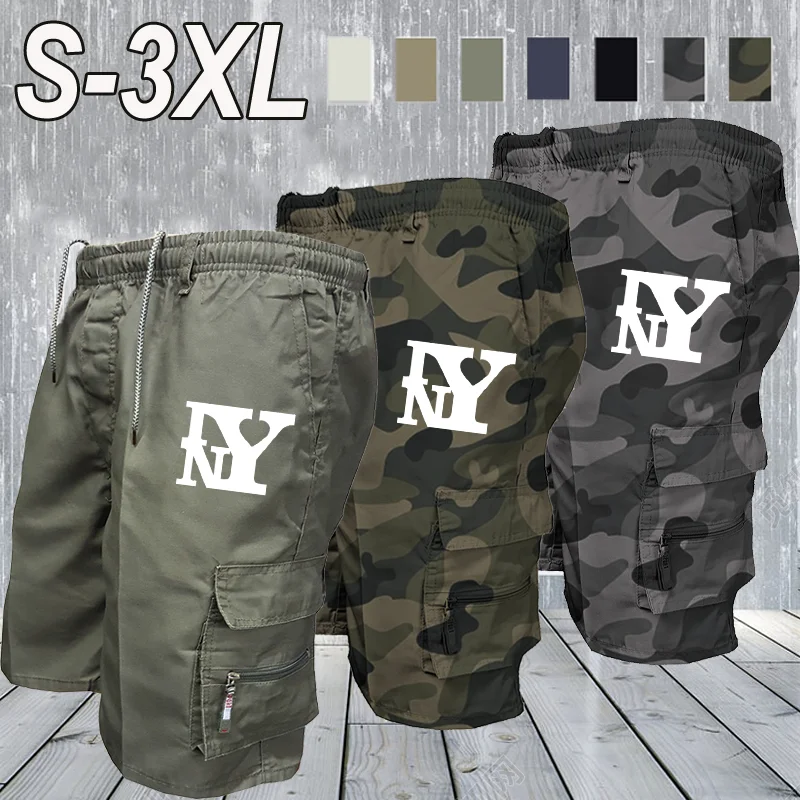 

Мужские рабочие брюки-карго из эластичного хлопка, большие размеры, повседневные свободные брюки, весенне-осенние уличные брюки