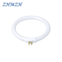 ZHMZH White Small Desk Lamps Bulb Fluorescent Ring Lamp Annular Tubes Anti-four-pin Magnifying Glass Light 110V&220V T4 11W 12W