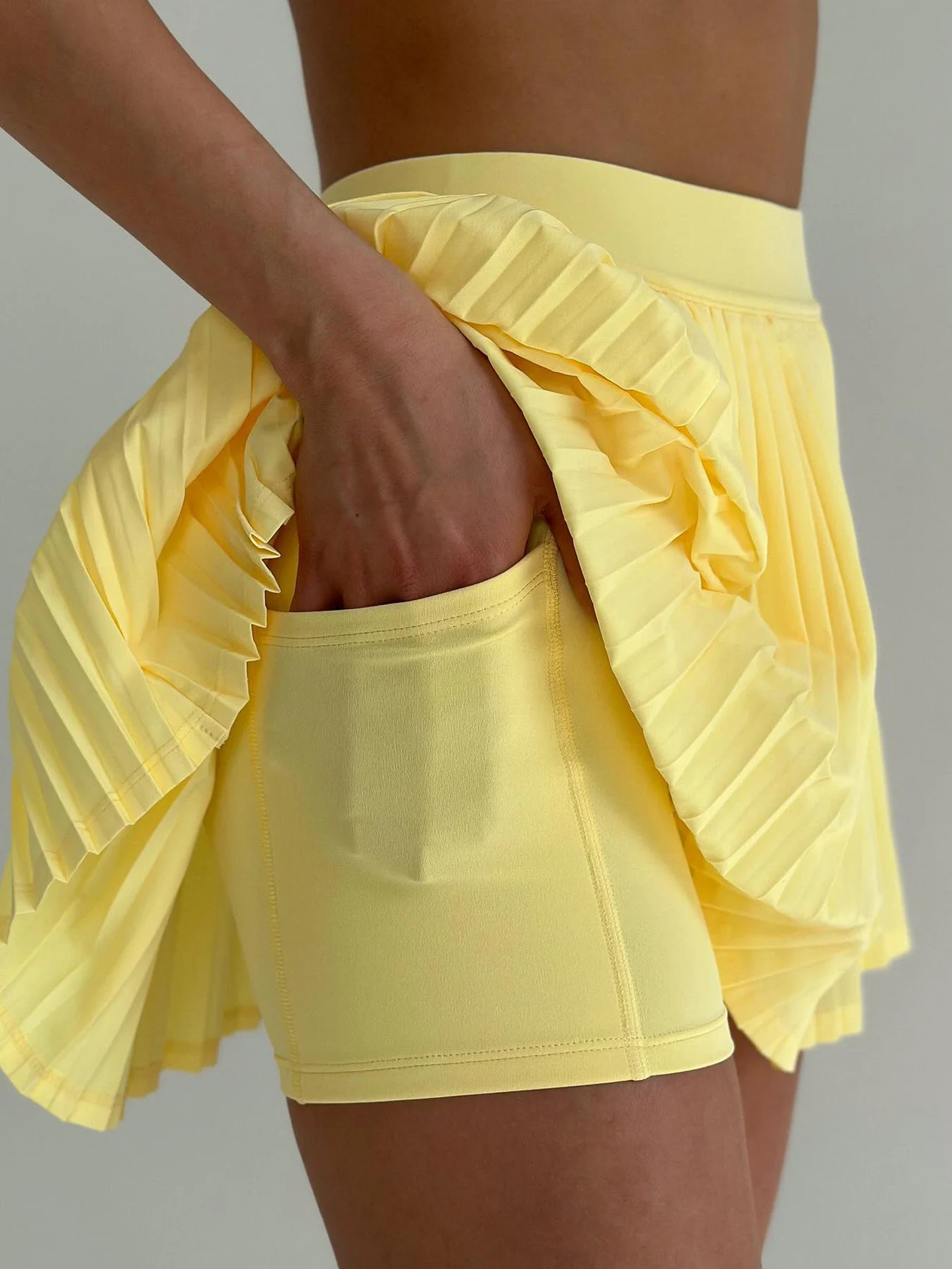 Women's High Waist Pleated Tennis Skirt with Inner Shorts and Pocket, Athletic Skort for Golf Gym Fitness