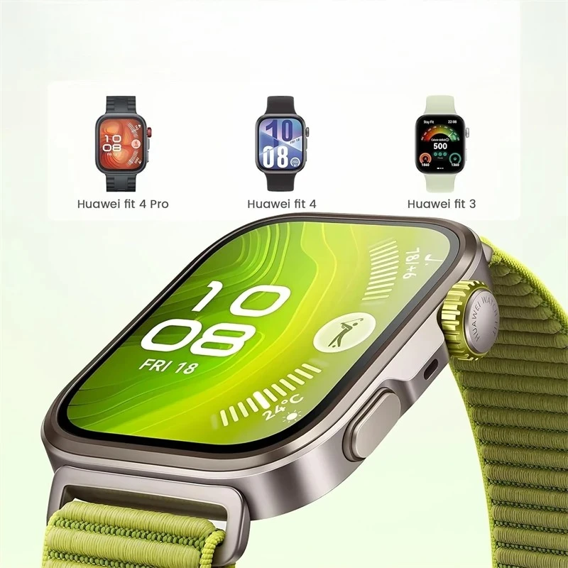 حزام حلقة من النايلون لساعة Huawei Watch Fit 4 Pro 4 3 حزام مريح مضفر للتنفس لساعة Huawei Watch Fit 3 4/4 Pro