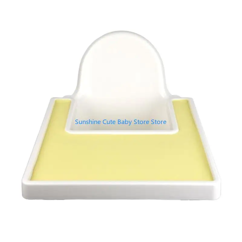 C5AF เก้าอี้ทานอาหารเด็กสูงแผ่นรองจานซิลิโคนทนทานสำหรับการให้อาหารง่าย