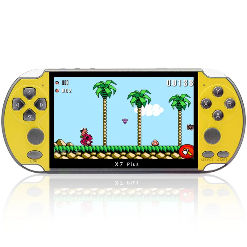 

2025hot sale Cross-mirror foreign trade X7 PLUS 5.1-inch large-screen PSP handheld game console 128-bit arcade handheld GBA host