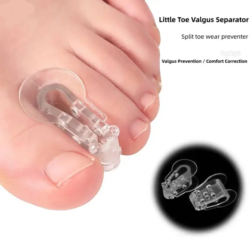 32pieces=16pairs Silicone Hallux Valgus Corrector Foot Care Gel Toe Separator Bunion Bone Ectropion Adjuster Toe Outer Appliance