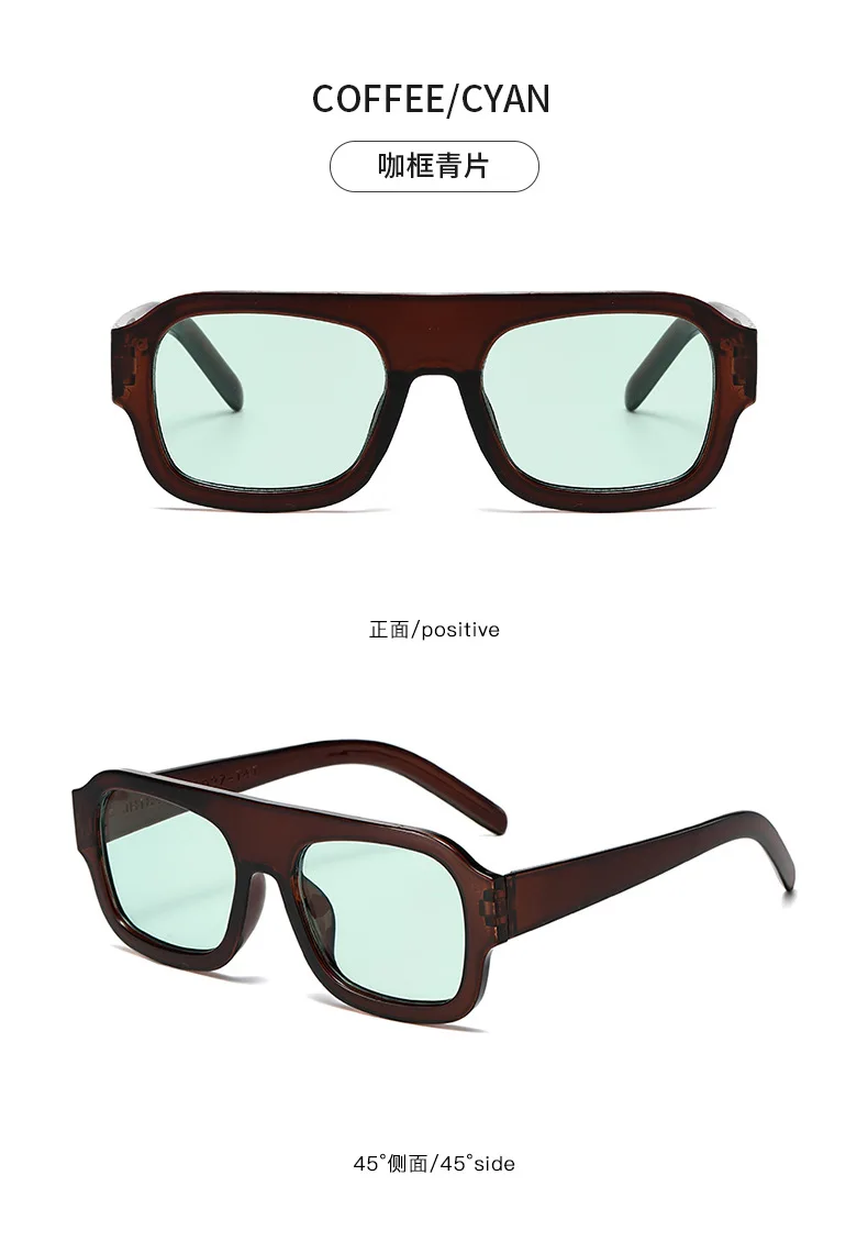 Europäischen Amerikanischen Stil Sonnenbrille Frauen Quadratische Form Große Größe Sonnenbrille Frauen Angeln Fahren Männer Sonnenbrille – Detail 12
