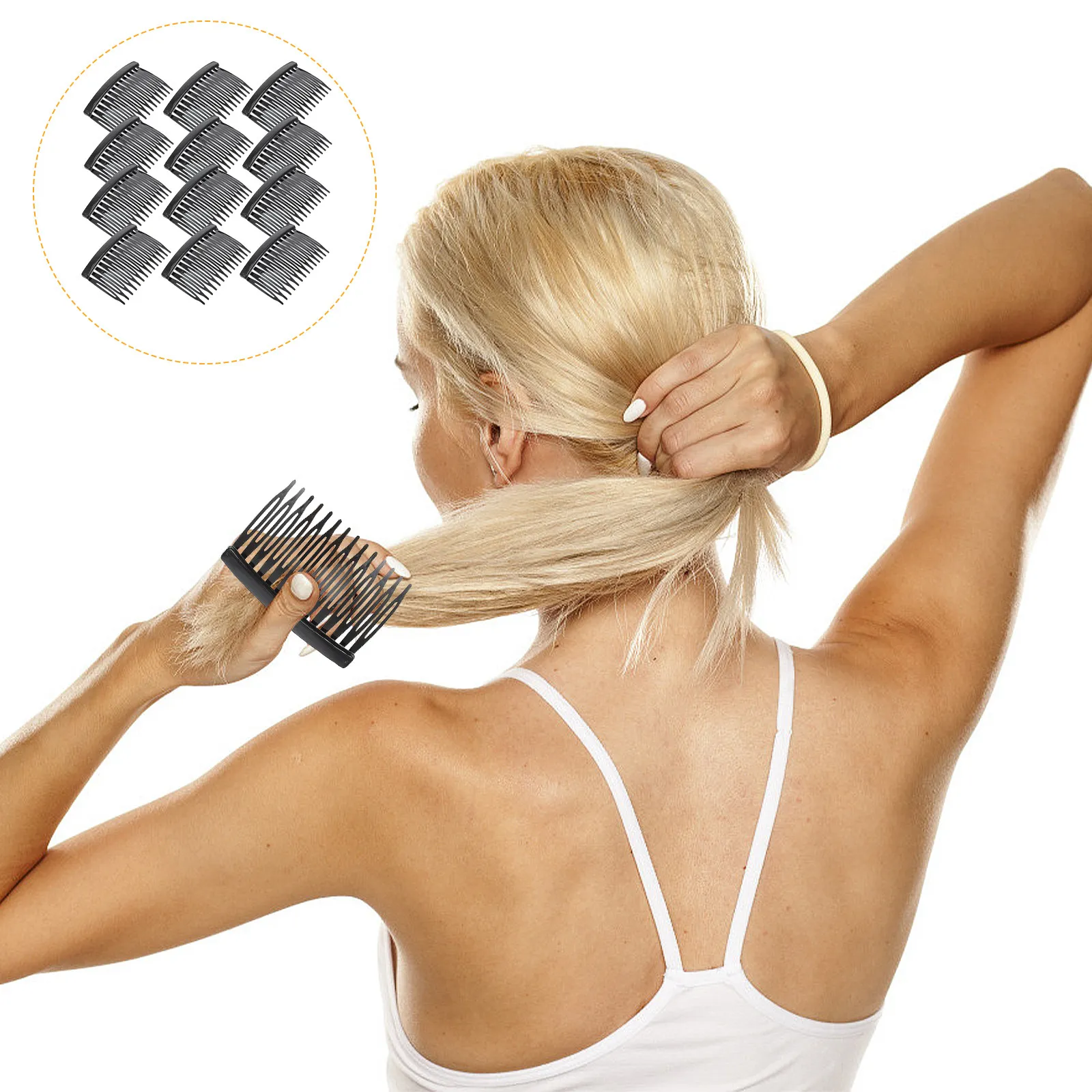 

Набор из 50 пластиковых расчесок с широкими зубьями для женщин и девочек, простые в использовании, для массажа кожи головы, с гладкими краями, подходят для всех типов волос