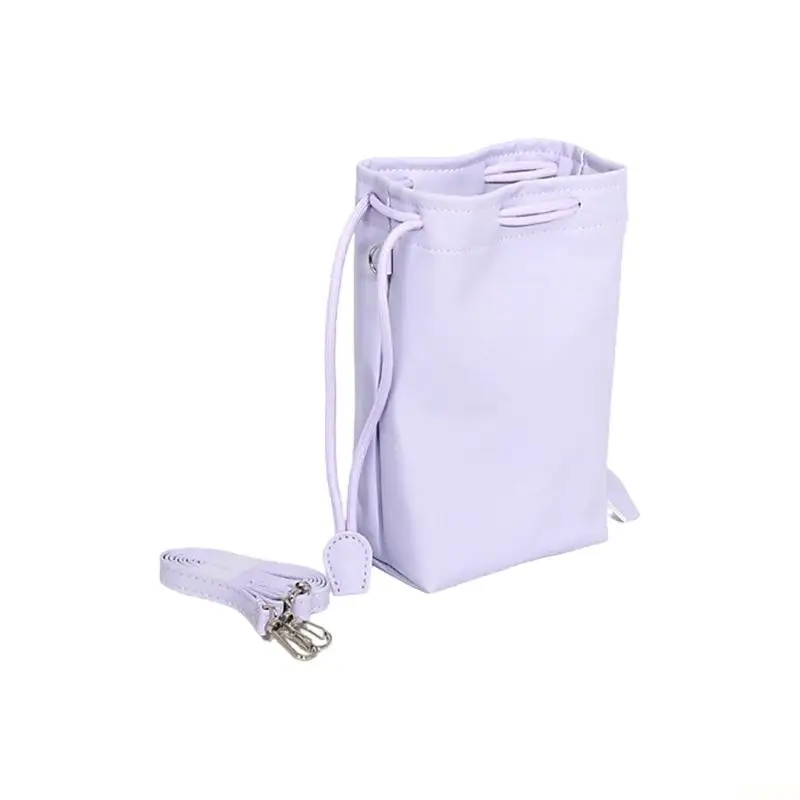 B03F Leather Cinching Bag For Mini 13/12/11 Instantly Print Cameras And Small Digital Devices Portable And Lightweight