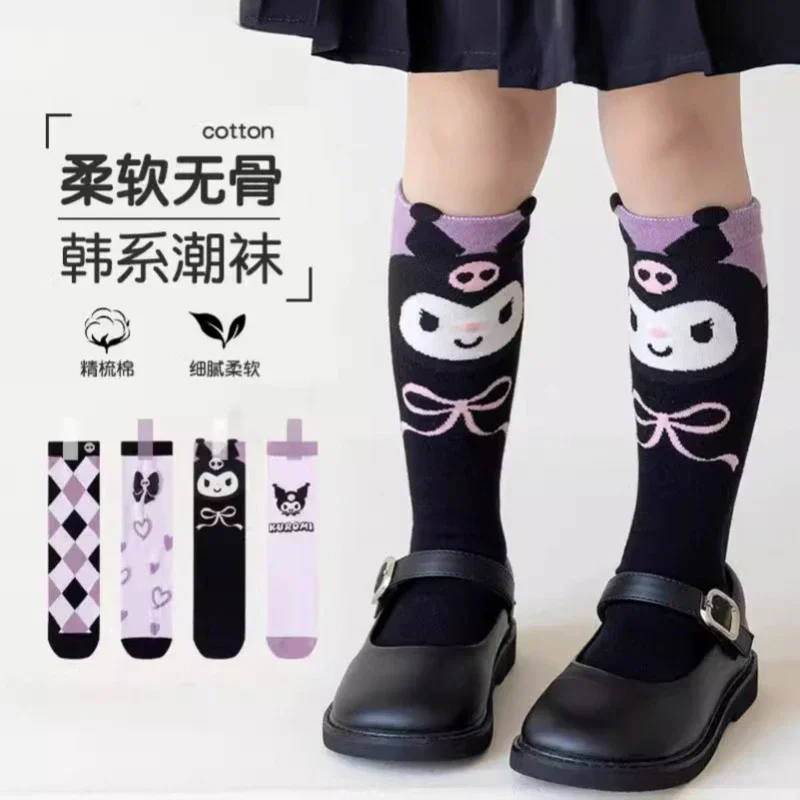 

Kawaii Sanrio Kuromi Stockings Anime Cartoon Winter Keep Warm Socks Fashion Charm Jk Lolita Socks Girl&Child Holiday Gifts