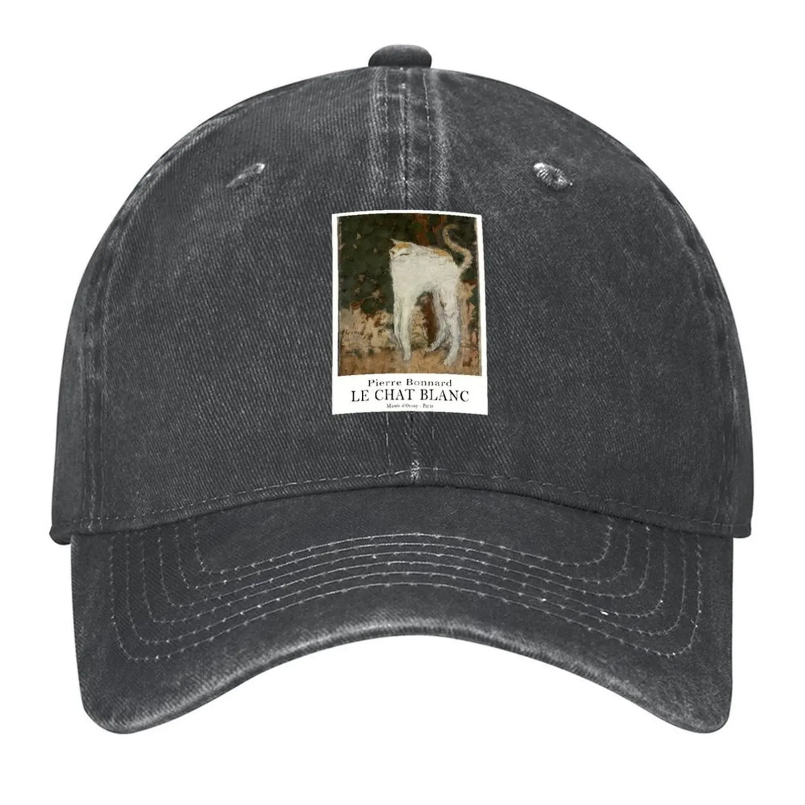 

Le Chat Blanc Baseball Cap summer hat Beach Outing Hip Hop men's big size hat Women's Beach Visor Men's
