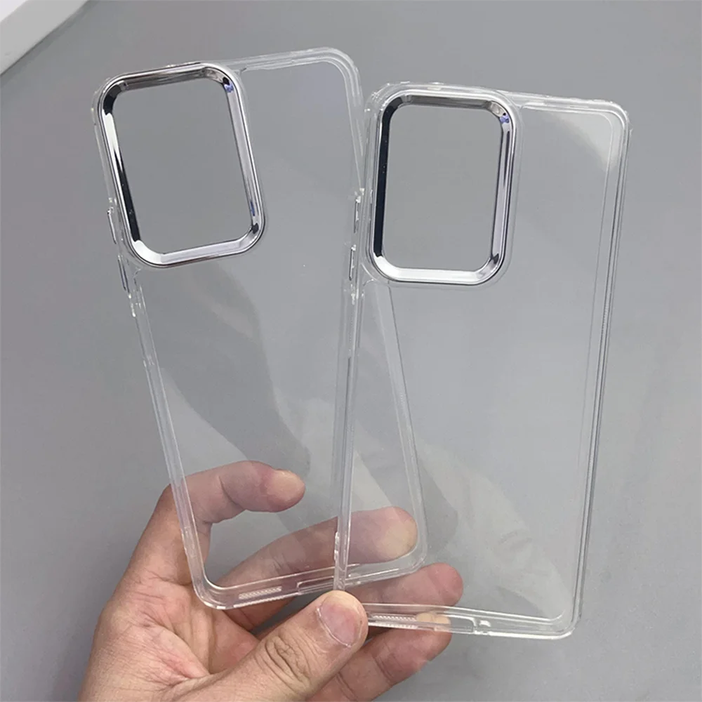 حافظة Redmi Note 11 10s من الكروم غطاء شفاف لهاتف Redmi Note 12 Pro Max 9T 10 رفيع مقاوم للصدمات لهاتف Funda Coque Capa #1