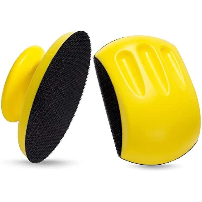 5/6 Inch Hand Sanding Block Hook and Loop Hand Sanders for Wood Round and Mouse Hand Sanding Block Sanding