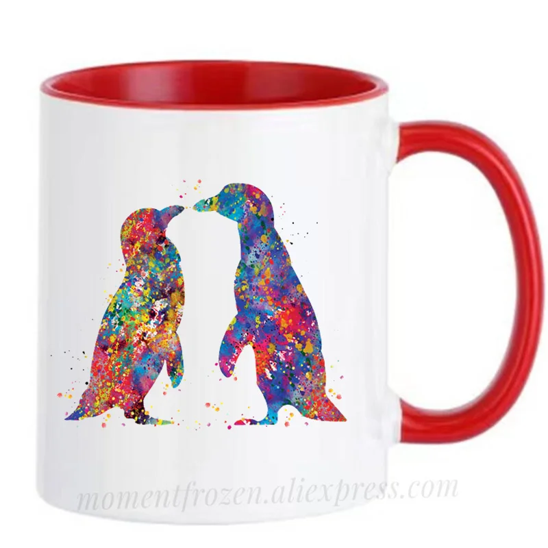 

Penguin Coffee Cups, Tea Mugs, Birthday Gifts, Home Decal, Household Kitchen Milk Drinkware, Tableware, Coffeeware, Teaware