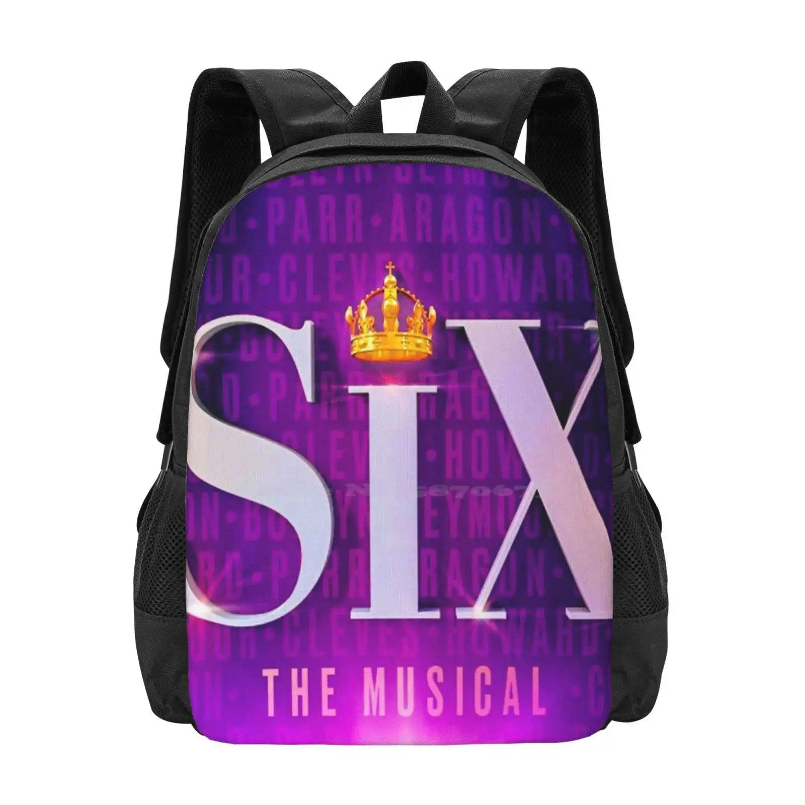 

Six The Musical Names Poster Hot Sale Schoolbag Backpack Fashion Bags Six The Musical Catherine Of Aragon Anne Boleyn Jane