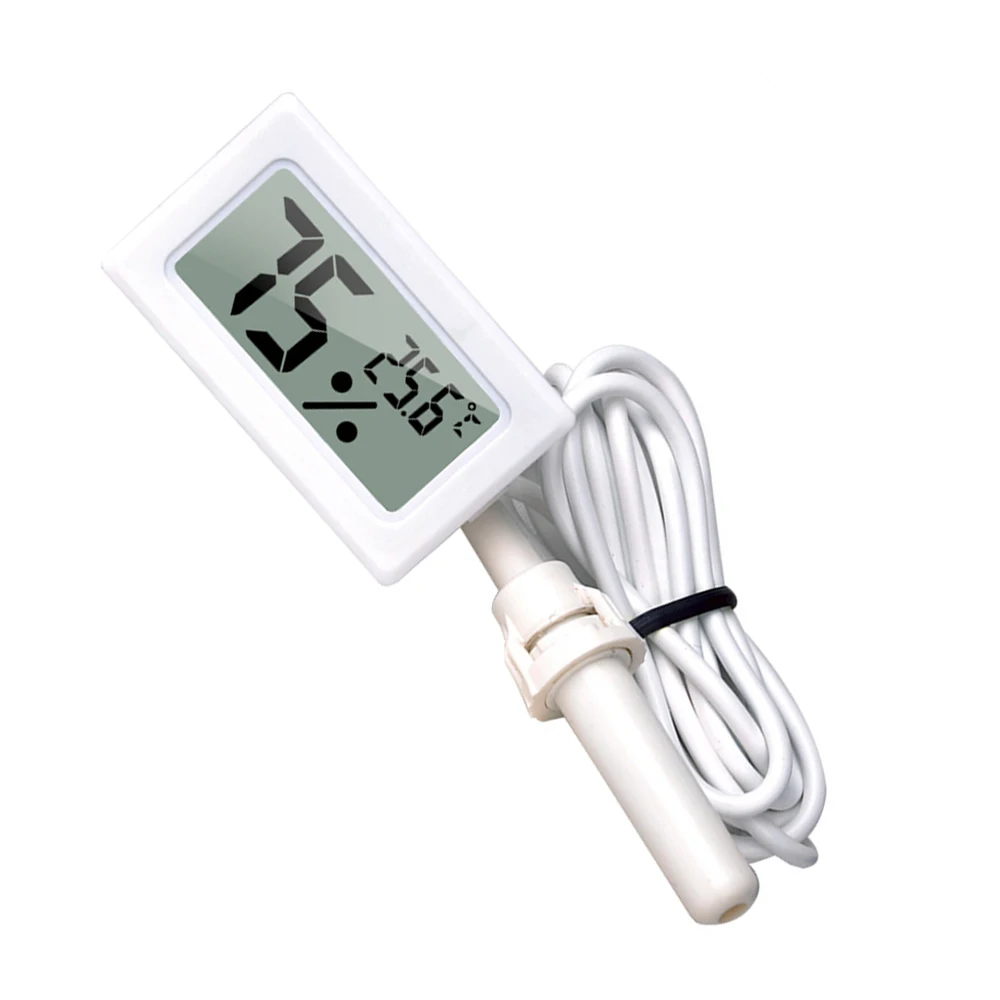 FY-12 Mini LCD Digital Thermometer Hygrometer Gauge Tester Probe Incubator Aquarium Temperature Humidity Meter Sensor Detector