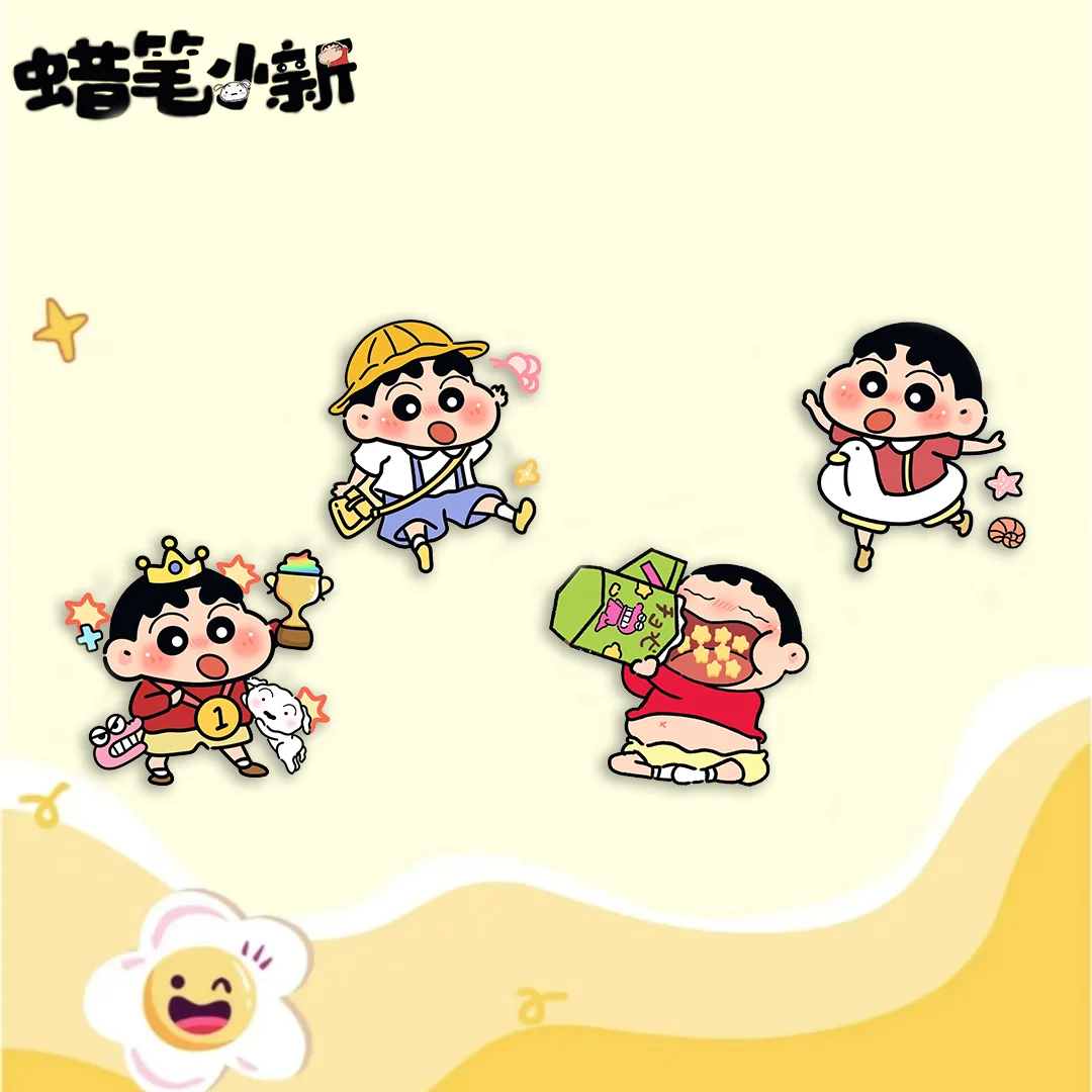 Crayon Shin-chan Anime-inspirierter Cartoon-Acryl-Schlüsselanhänger, niedlicher Schüler-Schultaschen-Anhänger, Accessoire, Geschenk.