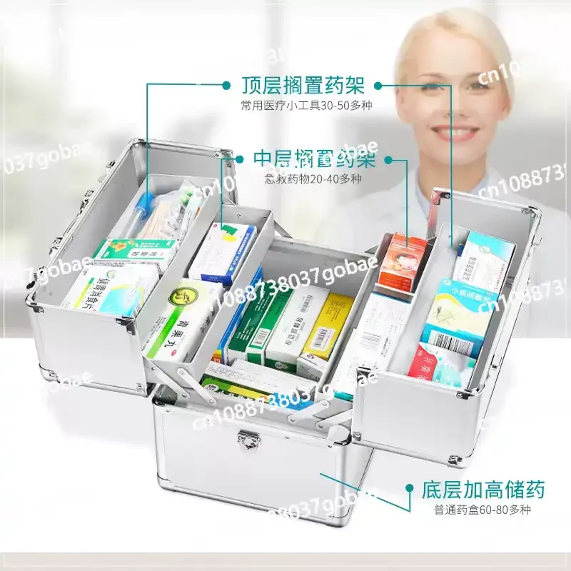 

Medicine Box Household Medicine Box Family Pack Multi-Layer Medical Care First Aid Kits First Aid Kit Full Set of Emergency