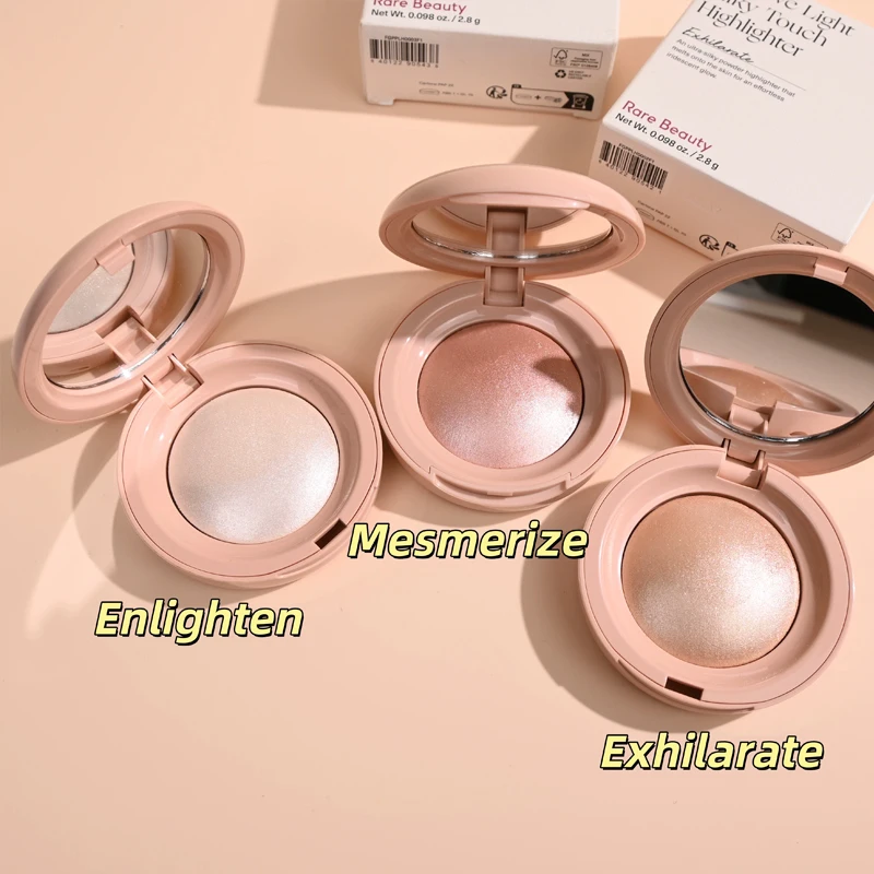 Hot Rare Beauty Positive Light Silky Touch Highlighter Enlighten Exhilarate Mesmerize Highlight Mirror Powder Waterproof Makeup