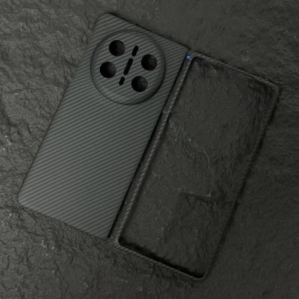 For Huawei Matex6 Ultra-thin Mobile Phone Case Mate X6 Real Carbon Fiber Aramid Material Hard Shell Magnetic Folding Metal Cover
