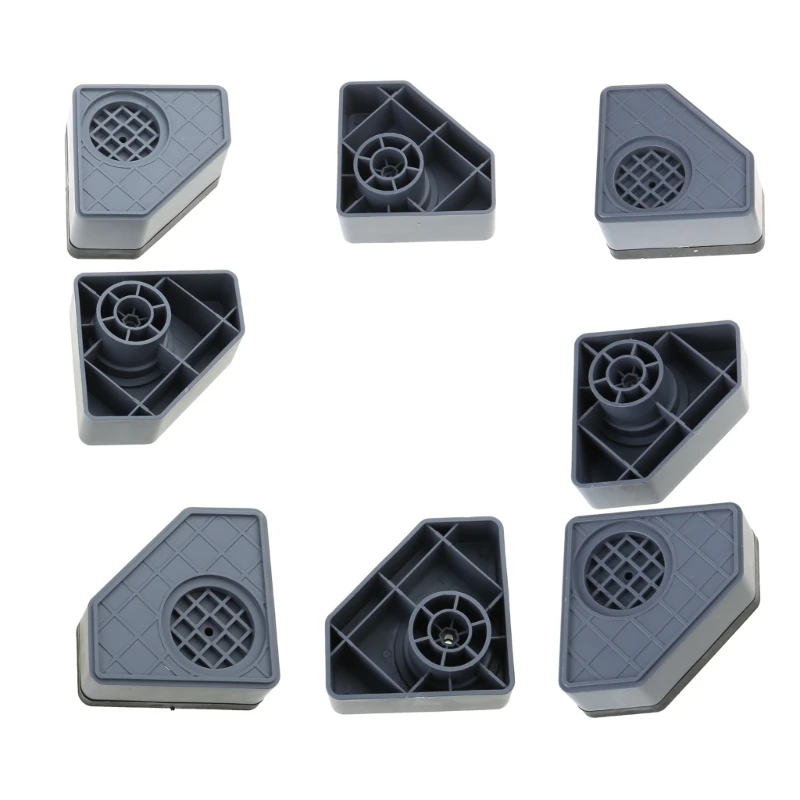 4 Pcs Heighten Washing Machine Anti Vibration Pad Cushion Feet Refrigerator Leveling Foot Easy to Install