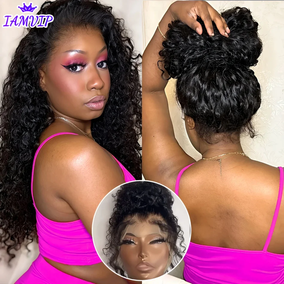 

Invisi Strap 36 дюймов HD 360 Полный парик шнурка Человеческие волосы 250 Плотность Предрезанный 360 Парик фронта шнурка Глубокий вьющийся бесклеевой парик Парик из человеческих волос