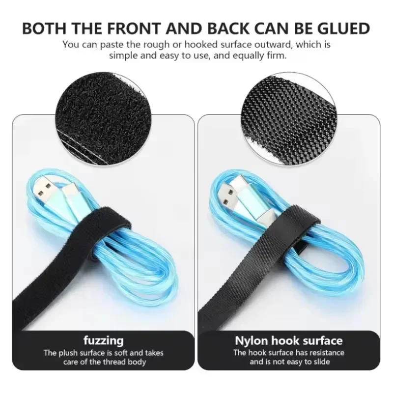 1/5M Cable Organizer Cable Management Wire Winder Tape Earphone Mouse Cord Management Ties Protector For iPhone Xiaomi Samsung image 3