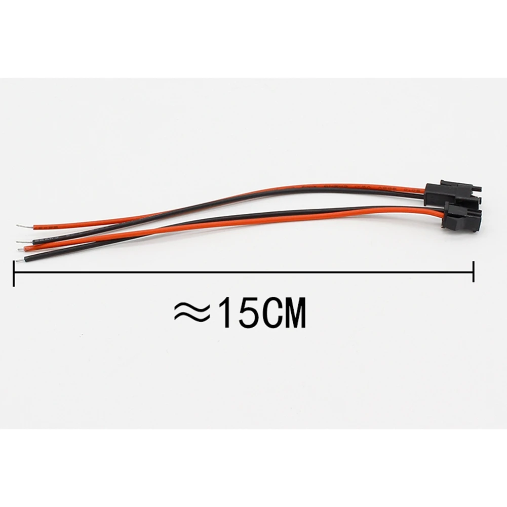 A7THK-50Pairs 15Cm Long JST SM 2Pins Plug Male To Female Wire Connector For LED Strips