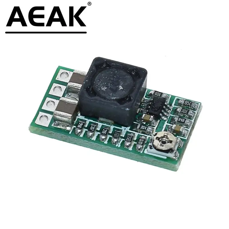 AEAK 5PCS Mini DC-DC 12-24V To 5V 3A Step Down Power Supply Module Voltage Buck Converter Adjustable 97.5% 1.8V 2.5V 3.3V 5V 9V