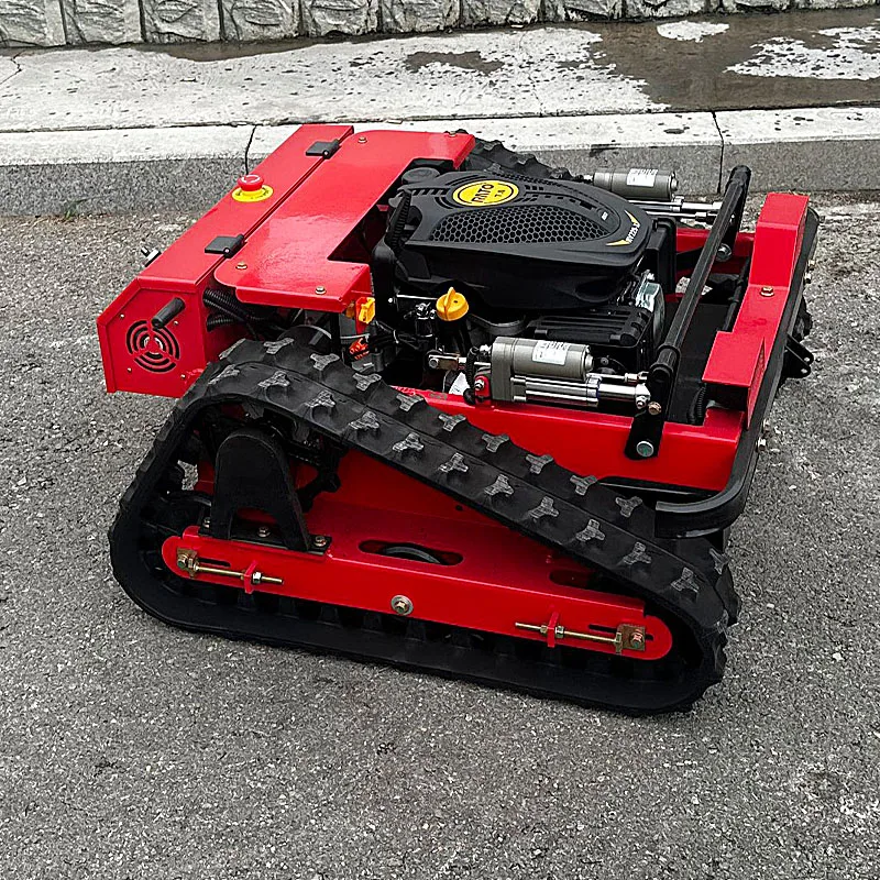 Hot-selling Wireless Remote-controlled Tracked Lawnmower with Low Price and Door-to-door Delivery