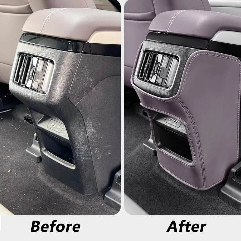 For BYD Sealion 6 Seal U Song Plus DM-i 2023-2024 Car Accessories Rear Armrest Box Anti Kick Pad Air Outlet Protective Pad