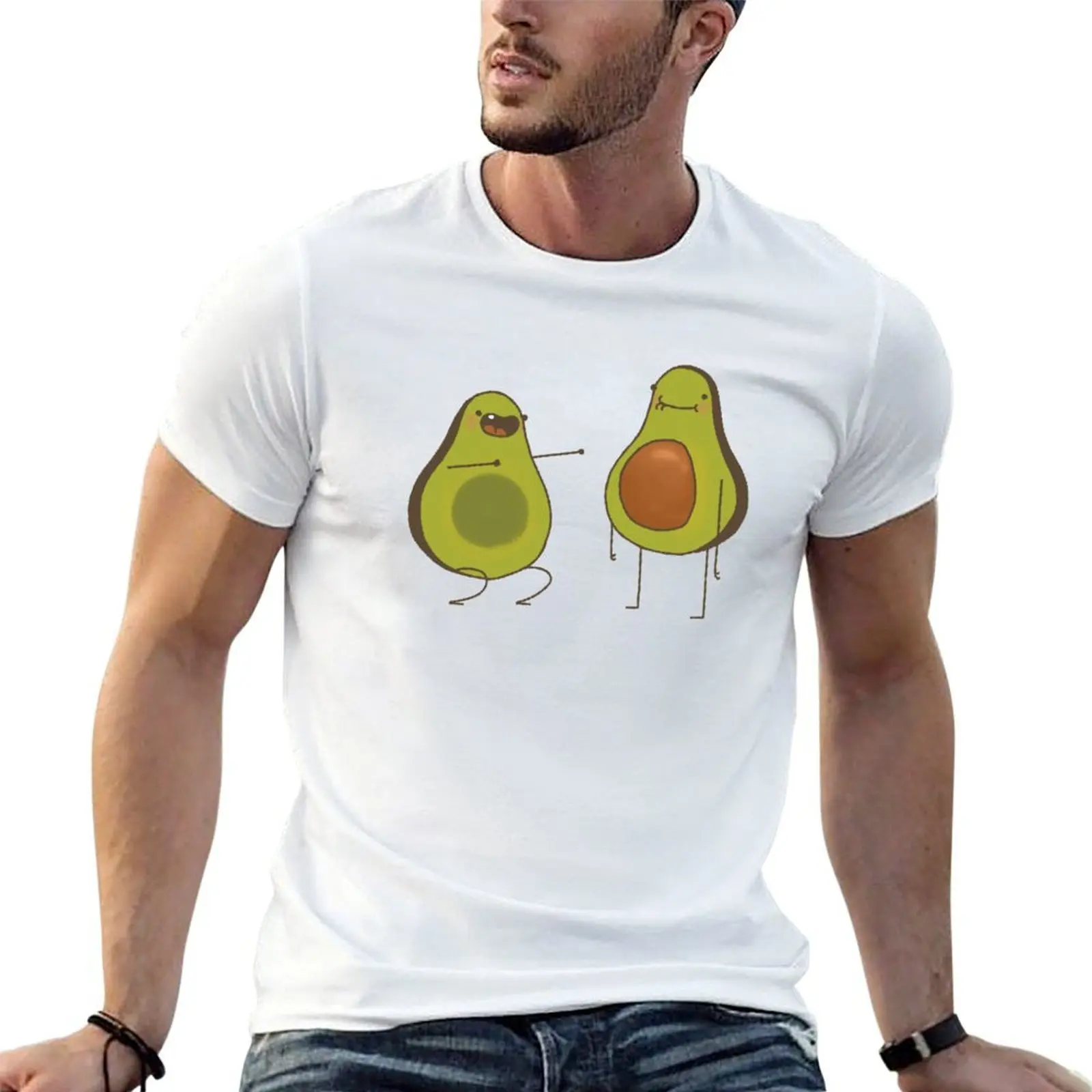 Classic Dancing Avocados T-Shirt oversized graphic tee Clothing men graphic t shirts