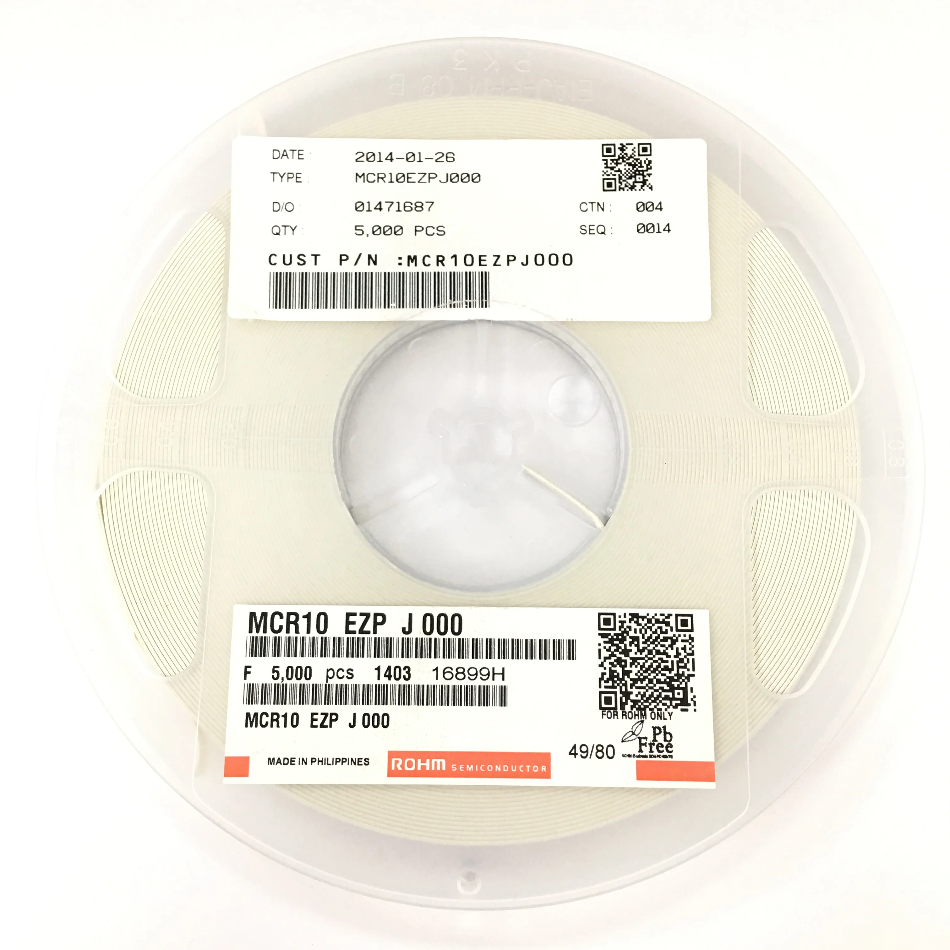 

100pcs/ lot Mcr03ezpfx4702 Mcr03ezpfx1801 Mcr03ezpfx4701 Mcr10ezpj000 Mcr03ezpj000 Mcr03ezpfx1802 Mcr03ezpfx1802 MCR03EZPFX1001