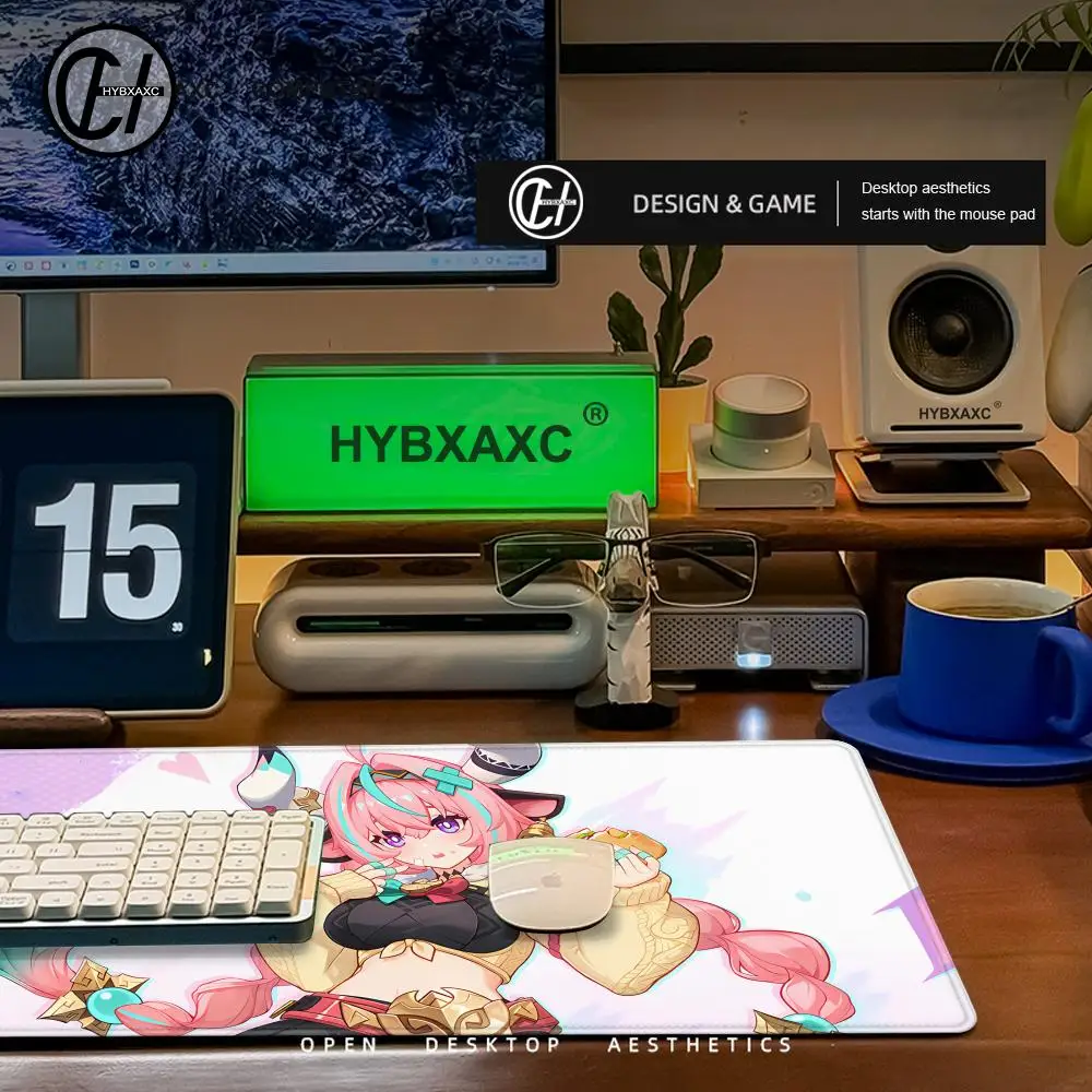 Genshin Impact Varesa HD Locking edge Mouse Pad Big Gaming Large HD Print Computer teclado Desk Mat Lock Edge Keyboard Mousepad