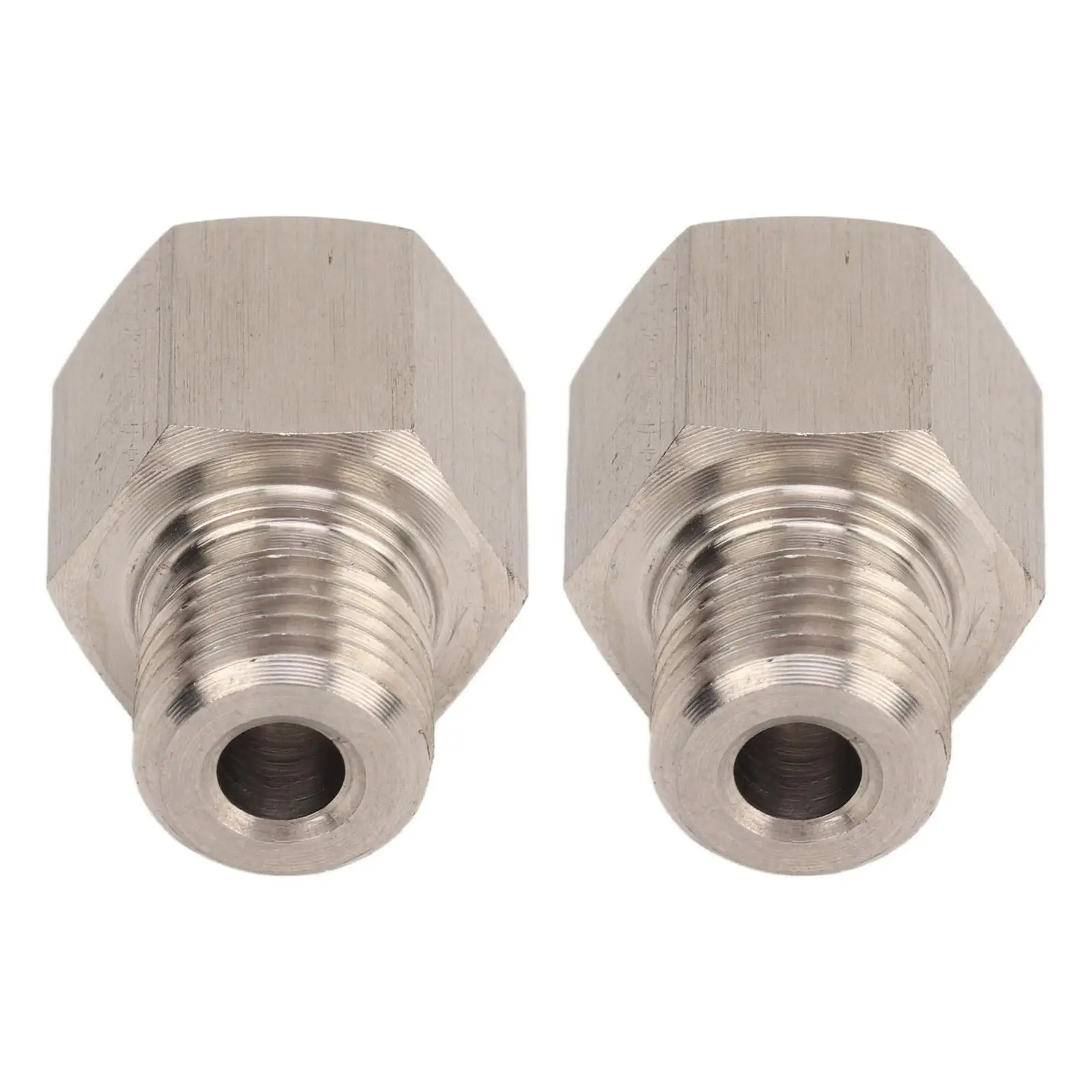 Medidor de pressão de óleo, encaixe 1/8in npt fêmea para m10 x 1.0 macho, aço inoxidável, à prova de ferrugem, adaptador de remetente para carros
