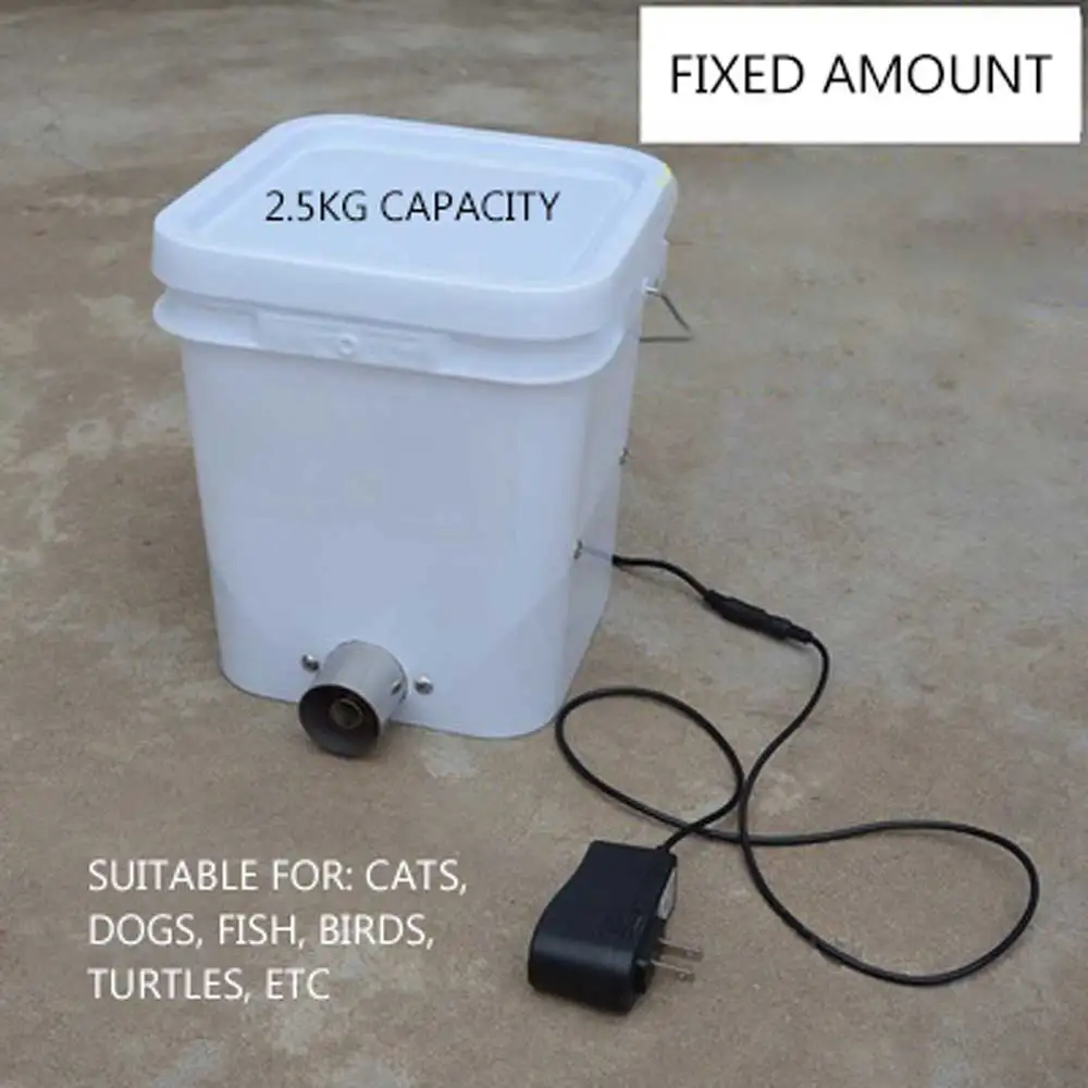 Full-automatic pet feeder, timed and quantitative feeder, 20g/min, 2.5kg intelligent feeder