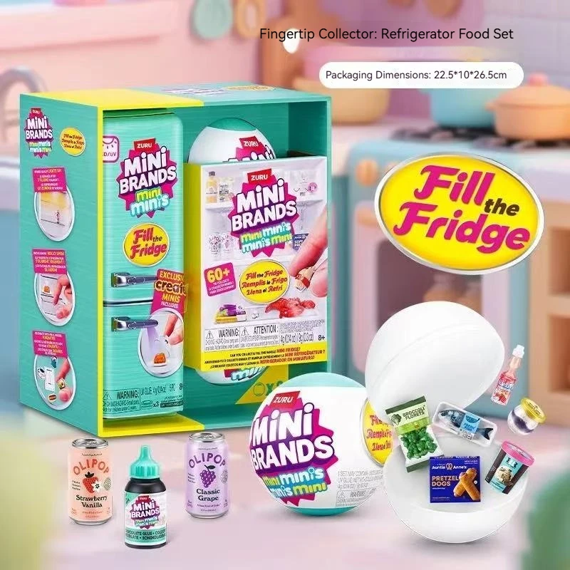 

New Hot Mini Minis Mysterious Box Collection Fridge Miniature Set Baby Ball Trendy Blind Box Toy Gifts Playset for Children