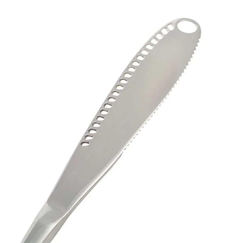 1PC Butter Knife Holes Cheese Dessert Knife Stainless Steel Jam Knife Cutlery Toast Wipe Cream Bread Cheese Cutter Kitchen Tools
