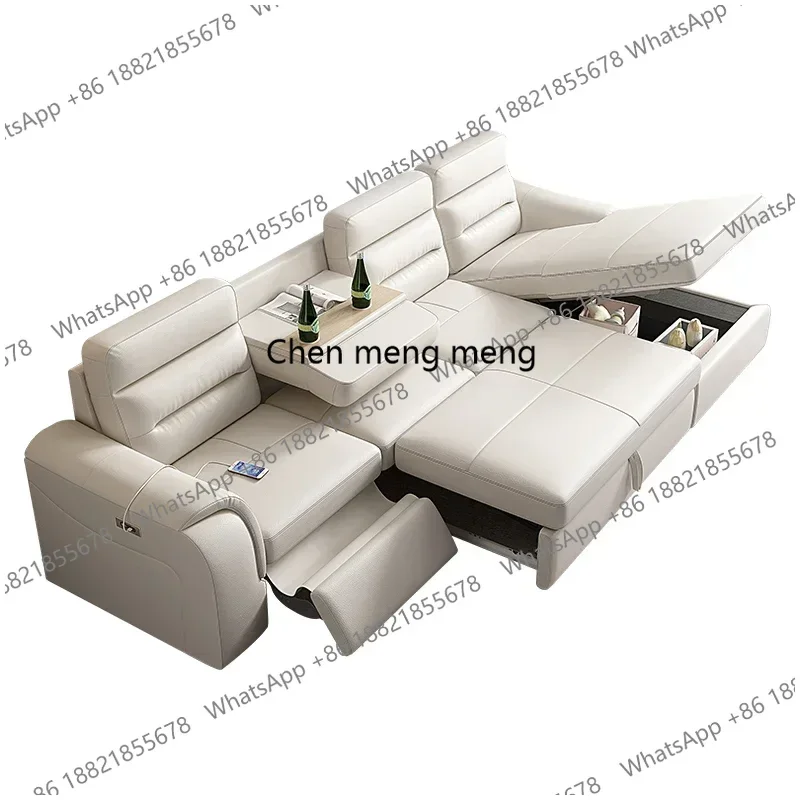 Beige 2 Seats Electric Sofa Armrest Waterproof Indoor Apartments Recliner Sofa Relax Designer Woonkamerbanken Furniture Home