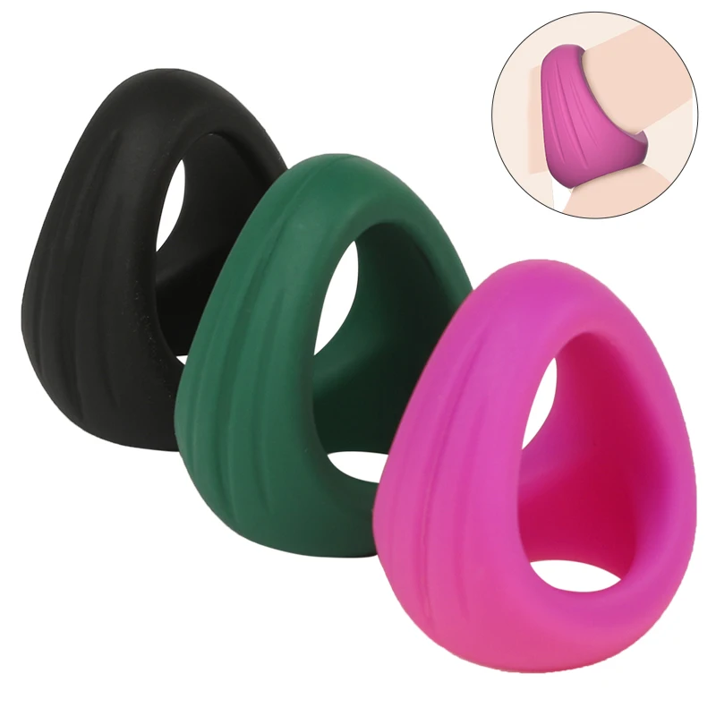 

Male Scrotum Ring Ejaculation Delay Penis Ring Bondage Erection Ball Ring Delay Ring Reusable Enlargement Ball Stretcher Sex Toy