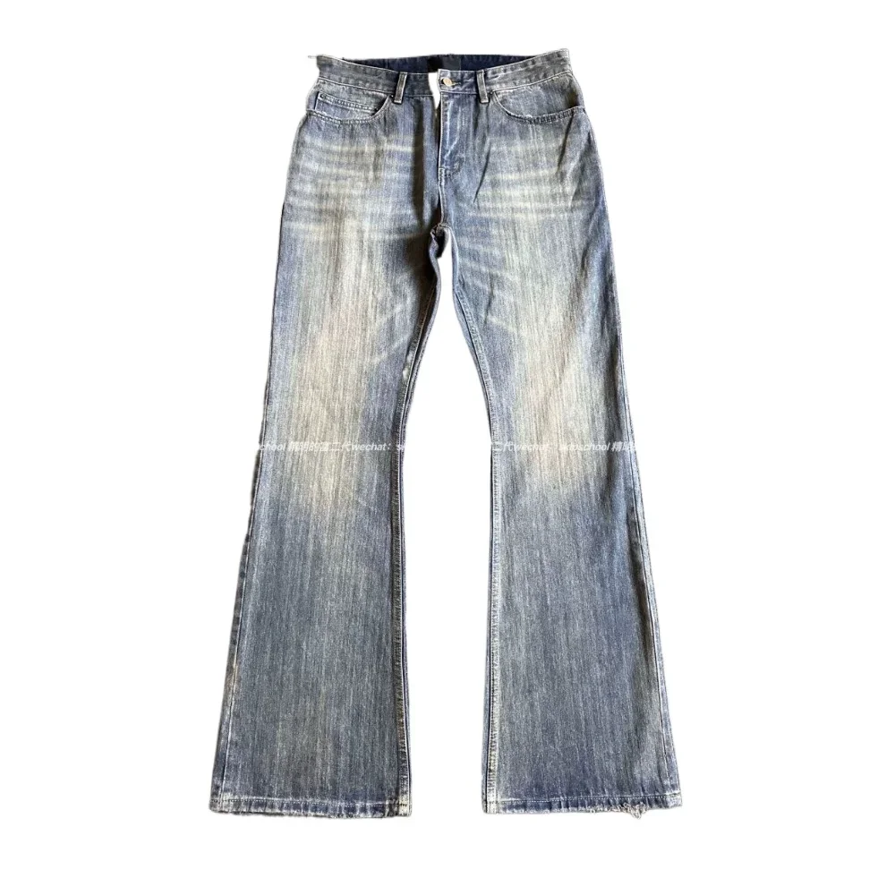NIGO Men's Spring And Autumn Vintage Washed And Old Faded Jeans Comfortable Trend High Street Denim Pants #NGTOP11467