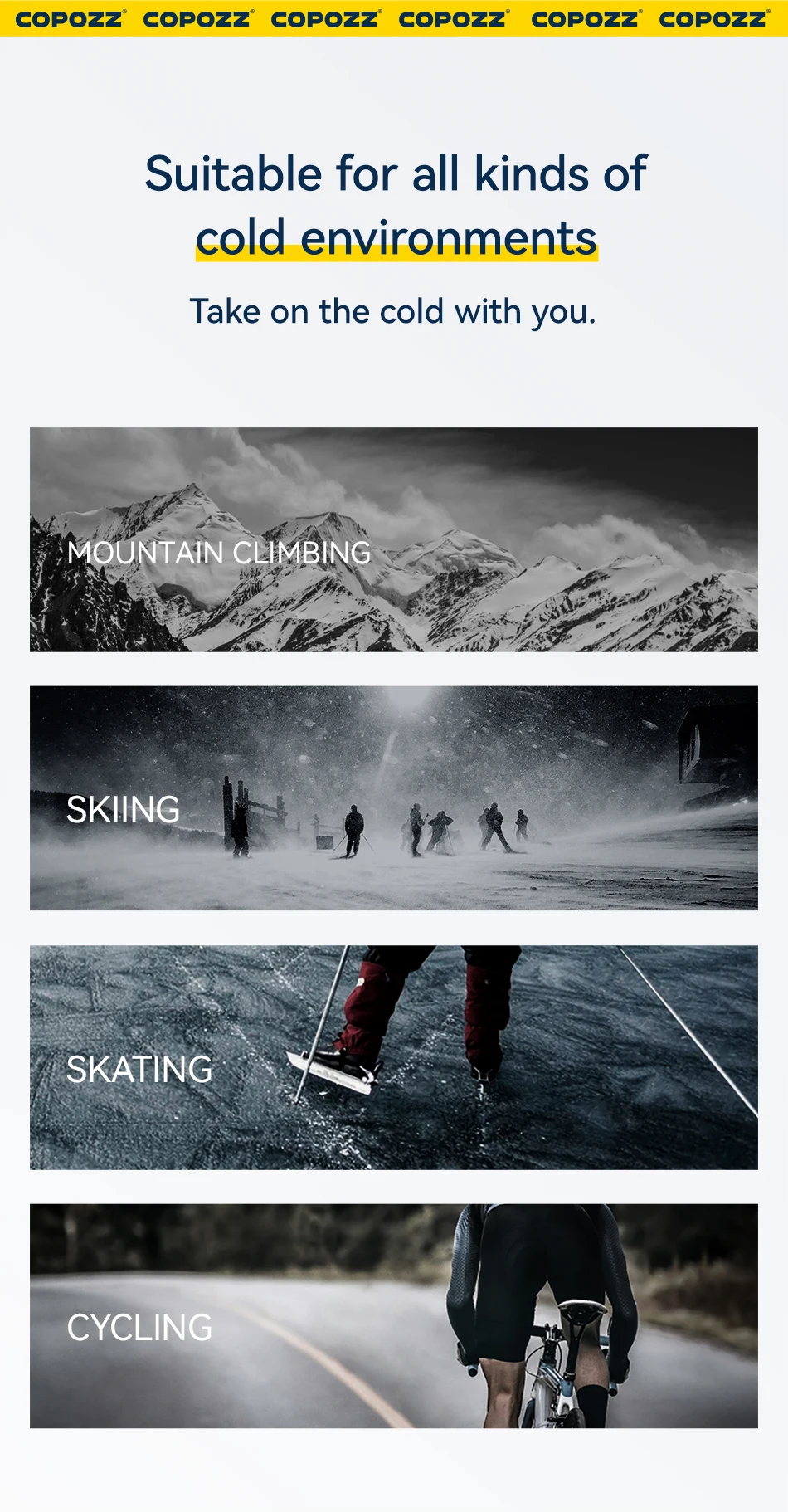 COPOZZ Männer Frauen Ski Thermo-Unterwäsche-Sets, schnell trocknend, funktioneller Kompressions-Trainingsanzug, enge Snowboard-Tops und Hosen für Erwachsene – Detail 10