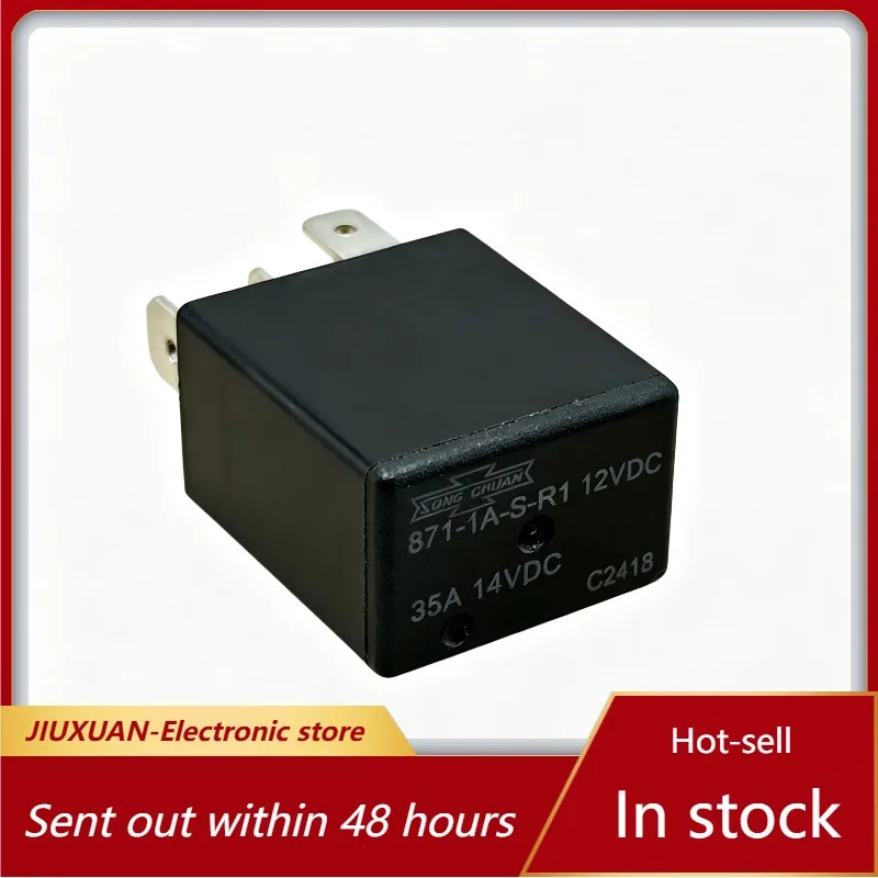 4‑Pin Automotive Relay 871‑1A‑S‑R1 12VDC 35A 14VDC High Current Auto Electromagnetic Relay Vehicle Spare Parts