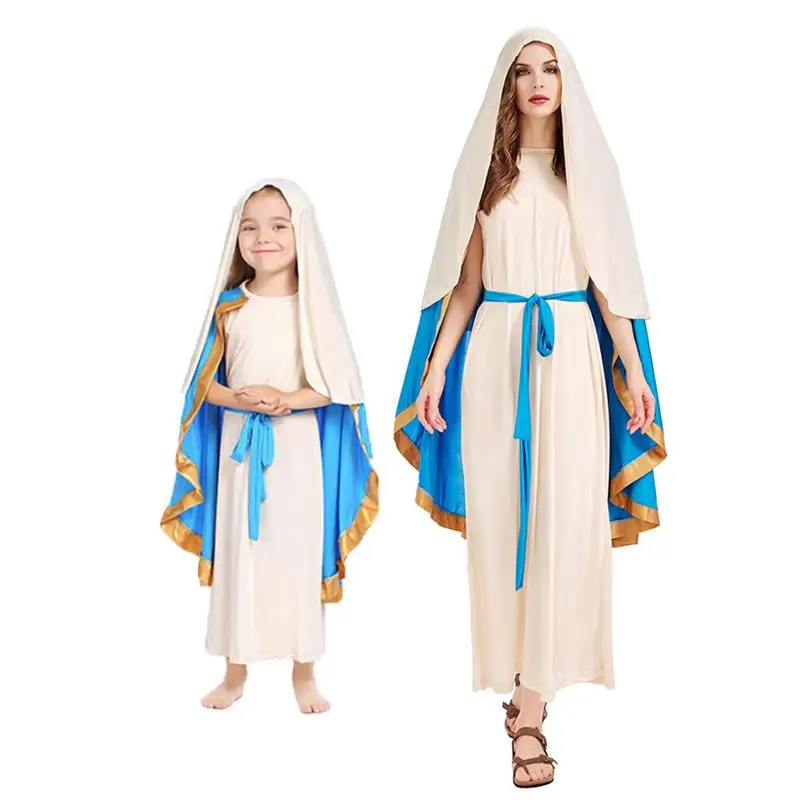 

Halloween Parent-Child Party Cosplay Jewish National Costume the Virgin Mary Ethnic Stage Costume Women's Fashion Trend