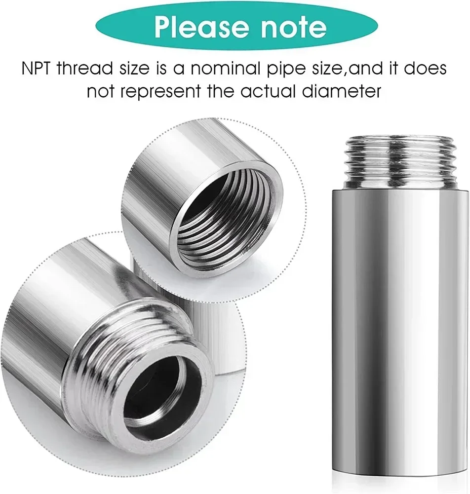 

Stainless Steel Tube Extension Pipe Shower Head Extension Pipe Fittings For Water Pipes Shower Extension Parts