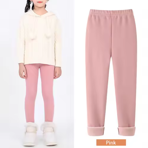 SheeCute Girls Winter Warm Pants Kids Fleece Lined Leggings for 3-11 Years SCW7101 - Image 11