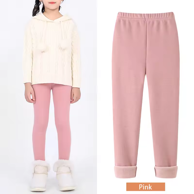SheeCute Girls Winter Warm Pants Kids Fleece Lined Leggings for 3-11 Years SCW7101 - Image 11