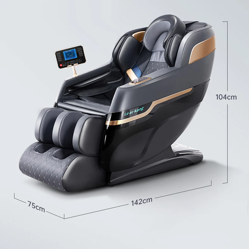 Silla de masaje con cápsula espacial, Sillón de masaje con Bluetooth, Música automática, cuerpo entero, pequeño, para el hogar, LEK-988M8