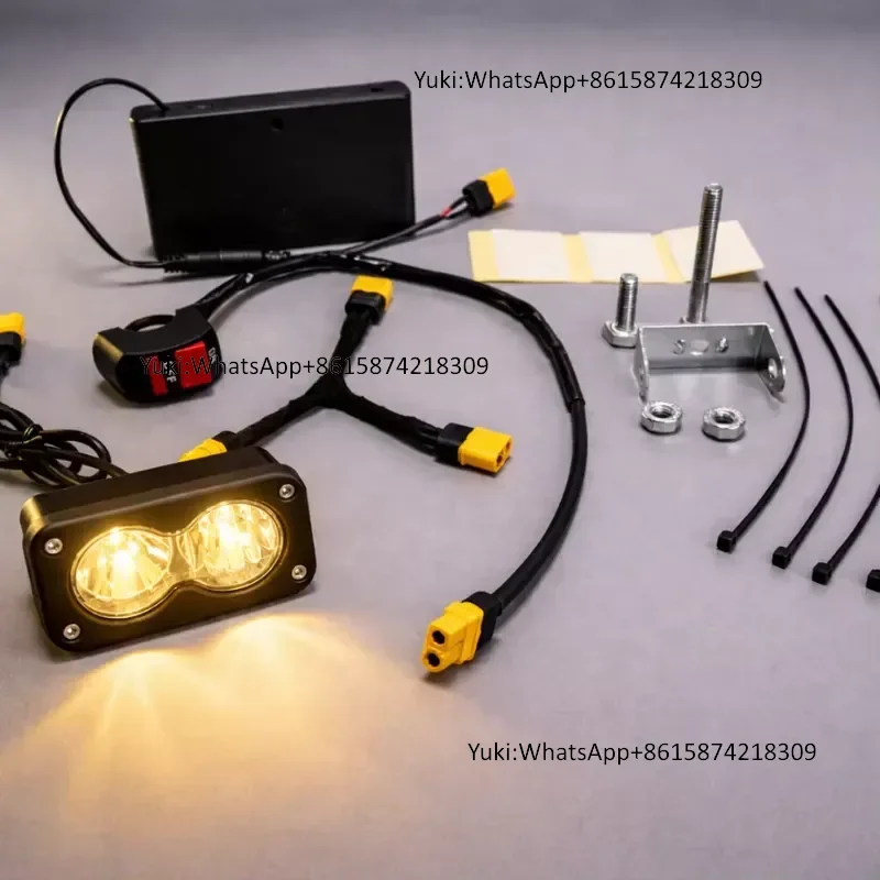 Trontech Universal 8AA Battery Powered Baja Light LED Headlight Plug and Play for Electric Bike MTB