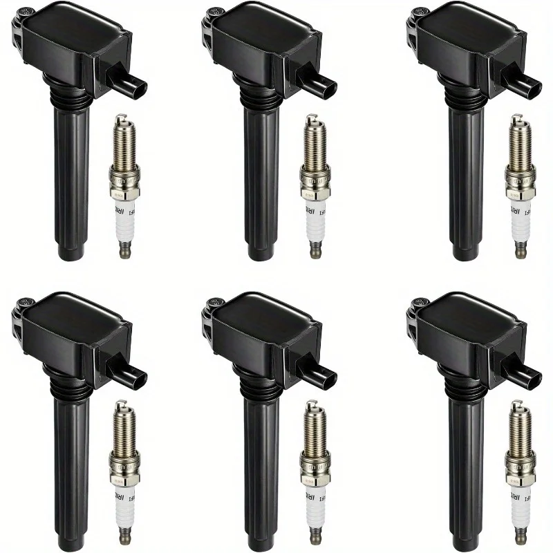 

Ignition Coil UF648 + Iridium Spark Plugs 97390 for Chrysler/Dodge/Jeep 3.2L-3.6L V6 (6PCS)