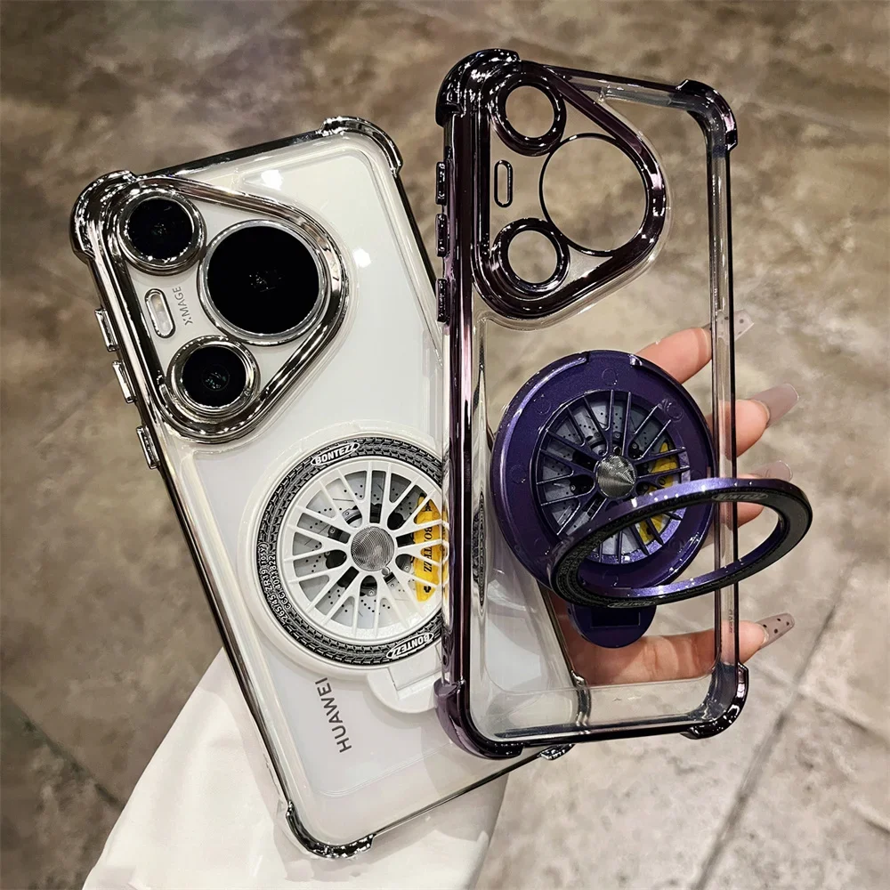 Shockproof Gyroscope Magnetic Case For Huawei Pura 70 P70 P60 Pro Ultra Mate 60 50 Honor 100 90 Nova 12 11 Mate 60 50 40 Magic6
