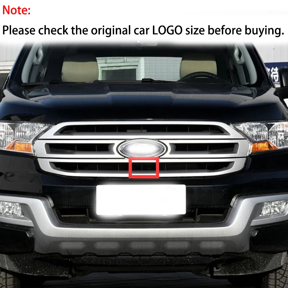 ZJCGO AHD 1080P LOGO Car Parking Front View Camera Waterproof for Ford Endeavour Everest U375 2015 2016 2017 2018 2019 2020 2021